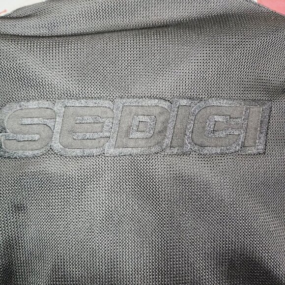 SEDICI Mesh Motorcycle Jacket Black Red White Mens Medium MISSING ARMOUR - Picture 10 of 16